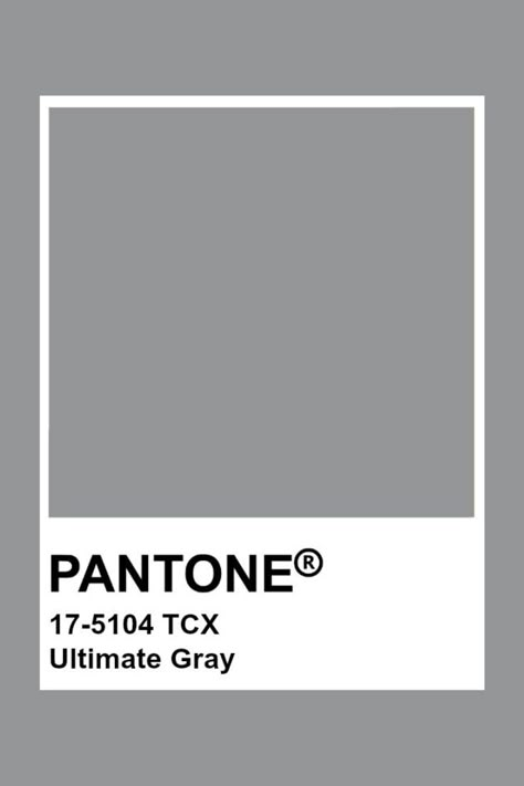 Pantone Ultimate Gray, Ultimate Gray Pantone, Gray Pantone Colour Palettes, Grey Pantone Palette, Pantone Grey Shades, Light Grey Pantone, Grey Pantone Color, Gray Moodboard, Grey Pantone