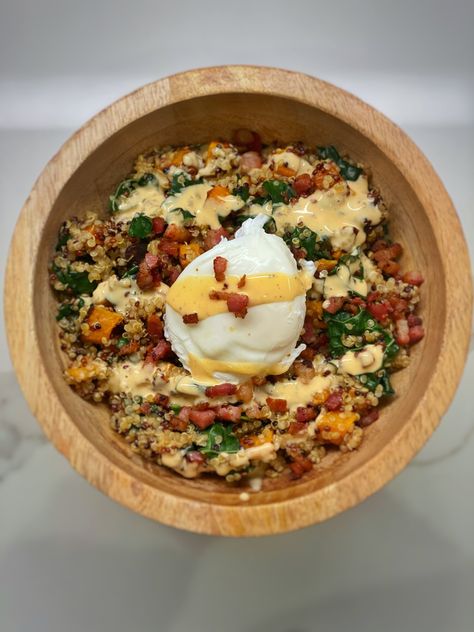 Quinoa “Fried Rice” Breakfast Bowl — A Place for Everyone Asian Breakfast Bowl, Fried Quinoa Rice, Grit Breakfast Bowl, Breakfast Potato Bowl, Veggie Breakfast Bowl, Hash Brown Bowl, Fried Rice Breakfast, Breakfast With Rice, Breakfast Rice Bowl