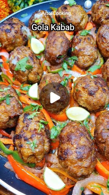 Gola Kabab Recipe, Gola Kabab, Seekh Kebab, Kabab Recipe, Art Of Cooking, Savoury Recipes, Food Channel, Cooking Art, Yummy Recipes