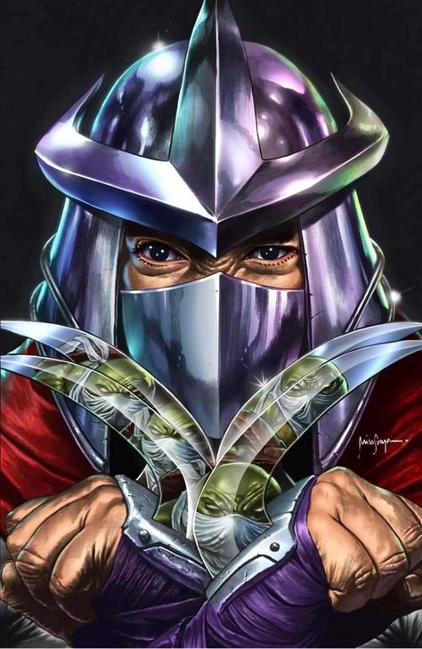 Tmnt Shredder Art, Utrom Shredder, Shredder Tmnt Art, The Shredder Tmnt, Shredder Cosplay, Oroku Saki, Tmnt Villains, Shredder Tmnt, Super Shredder