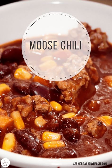 Moose Chili, Meat Chili Recipe, Clean Eating Pasta, Moose Recipes, Moose Meat, Alaska Food, Meat Chili, Moose Meat Recipes, Best Chili