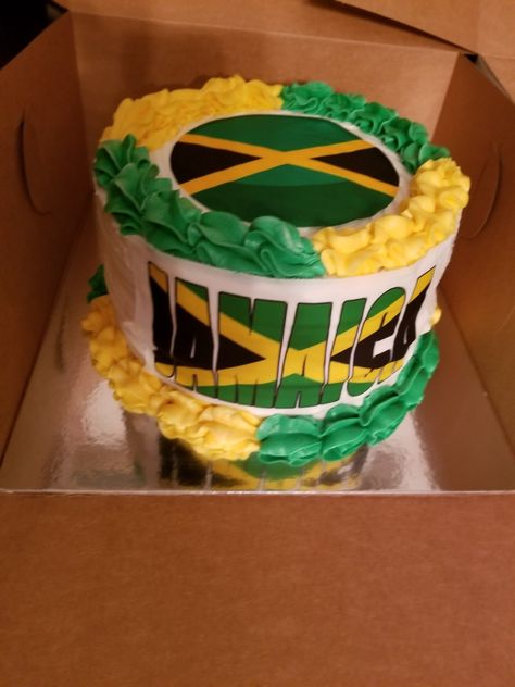 Jamaican Theme Cake, Jamaica Themed Cakes, Jamaican Flag Cake, Jamaica Theme Cake, Jamaican Birthday Cake, Jamaica Day Decorations, 80th Birthday Cake For Men, Jamaica Cake, Rasta Cake