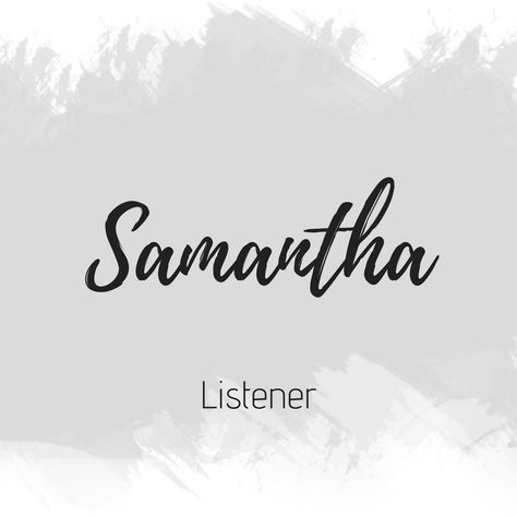 Samantha Samantha Name Tattoo Design, Samantha Name Wallpaper, Samantha Name Meaning, Samantha Name Tattoo, Samantha Tattoo, Samantha Core, Samantha Name, Sam Name, Tattoo Nombres