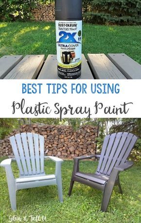 Spray Painting Plastic, Spray Painting Wood Furniture, Painting Plastic Chairs, Patio Furniture Decor, Outdoor Plastic Chairs, Plastic Patio Furniture, Plastic Outdoor Furniture, Spray Paint Plastic, Best Spray Paint