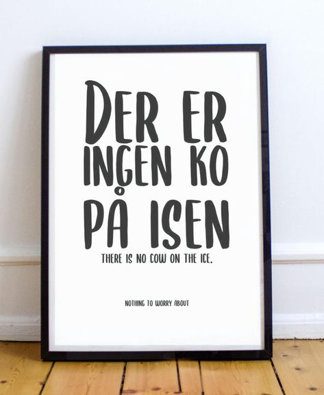 Idioms Posters, Swedish Quote, Periodic Table Poster, Scandinavian Poster, When Life Gets Hard, Cool Typography, Kitchen Posters, Funny Posters, Quote Poster