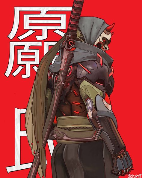 Genji Oni, Anime Tattoos, Sci Fi Art, African Art, Overwatch, Online Art Gallery, Online Art, Concept Art, Sci Fi