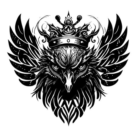 Premium Vector | American eagle head representing the spirit of the american people Eagle With Crown Tattoo, Best Cover Up Tattoos For Men, Chest Tattoo Wings, Bird Skull Tattoo, Eagle Head Tattoo, Cover Up Tattoos For Men, New Beginning Tattoo, Best Cover Up Tattoos, Full Hand Tattoo