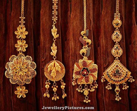 Accessories Latest Indian Jewelry - Jewellery Designs Mangtika Designs, Gold Mangtika, Tika Design, Beautiful Fingers, Necklace Set Indian Bridal Jewelry, Best Jewellery Design, Necklace Set Indian, Bridal Jewelry Collection, Gold Bride Jewelry