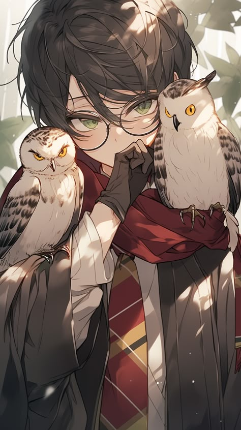 Profile Picture Harry Potter, Harry Potter Aesthetic Pfp, Harry Potter Pfp Aesthetic, Harry Potter As Anime, Harry Potter Anime Art, Harry Potter Anime Fanart, Harry Potter Profile Picture, Harry Potter Digital Art, Pfp Harry Potter