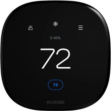 ecobee Enhanced Smart Programmable Touch-Screen Wi-Fi Thermostat with Alexa, Apple HomeKit and Google Assistant Black EB-STATE6L-01 - Best Buy Ecobee Thermostat, Smart Home System, Thermostat Wiring, Smart Thermostat, Back To School Deals, Apple Homekit, Smart Thermostats, Google Assistant, House System