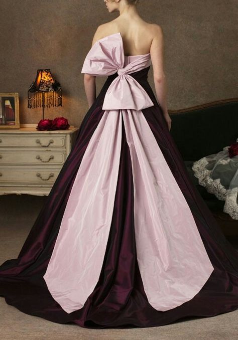 Filipiniana Gown, Modern Filipiniana Gown, Big Bow Dress, Pink Bow Dress, Modern Filipiniana, Dress Train, Gowns Dresses Elegant, Fancy Gowns, Pink Wedding Dresses