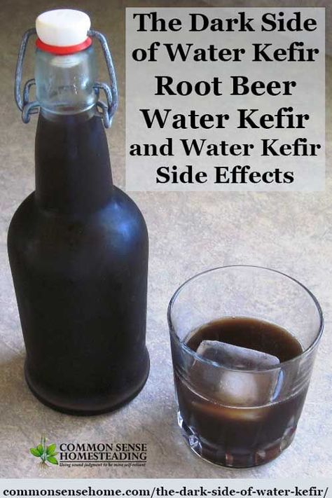 Root beer water kefir is a fun version of homemade water kefir "soda pop", but it is possible to get too much of a good thing, with negative side effects. Kefir Flavors, Kefir Pancakes, Kefir Soda, Autogenic Training, Kefir Benefits, Water Kefir Grains, Kombucha Recipe, Kefir Recipes, Kefir Grains