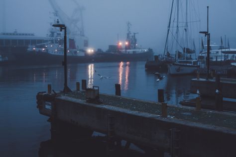 by elsableda Photography Aesthetics Harbour Capetown Africa Fog Mist Night Winter Surreal Water Ocean Pacific Bird Yach Fishing Blue Dream Lights Venice Italy Aesthetic, Dark Nautical, Vacation Europe, Nautical Aesthetic, Aesthetic Vacation, Lighthouse Keeper, Italy Aesthetic, Travel Italy, Take Better Photos