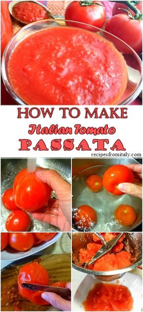 Tomato Passata Recipe | How to Make Italian Tomato passata - Recipes from Italy Italian Tomato Sauce Canning Recipe, How To Make Passata Sauce, How To Make Tomato Puree, Passata Recipe Dinners, Homemade Passata Recipe, Tomato Passata Recipe, Passata Sauce Recipe, Passata Recipes, Authentic Italian Tomato Sauce Recipe