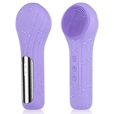 PRICES MAY VARY. 💥【FACIAL CLEANSING BRUSH EFFORTLESS DEEP CLEANSING】Face scrubber the most effective way to remove 99% of dirt, oil, makeup cosmetics and dead skin from your skin, it cleanses deeply, exfoliates gently, massages firmly. Using the powered facial cleansing brush for long-term will helps shrink pores, reduce blackheads and whitehead and have delicate smooth skin. 💥【100% WATERPROOF DESIGN FACIAL BRUSH】The rechargeable face scrubber designed with a sealed DC charging port to prevent Skincare Gadgets, Facial Cleanser Brush, Cleanser Brush, Face Cleaning Brush, Face Cleansing Brush, Electric Face Cleansing Brush, Face Scrub Brush, Electric Facial Brush, Facial Brush Cleanser