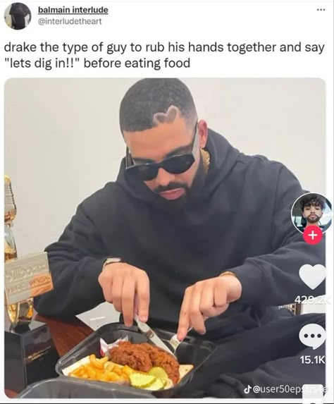 Drake The Type Of Guy Tweets, Drakes The Type Of Guy To, Drake The Type Of Guy, Drake The Type, Drake Jokes, Drake Funny, Drake Meme, Types Of Guys, Hands Together