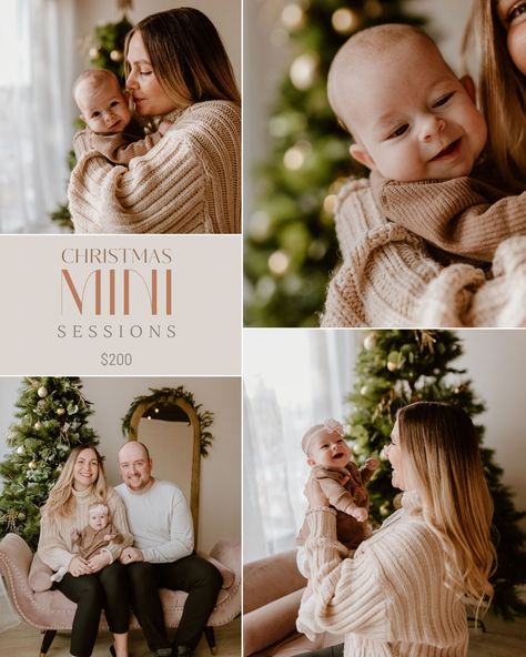 It��’s officially October so that means Photographers will be advertising Christmas Sessions 🎄😂 My fall mini sessions sold out very quickly and so I am exited to have Christmas mini sessions at @the.venuerd *$50 deposit required* Christmas Mini Photoshoot, Family Christmas Pictures Studio Mini Sessions, Holiday Mini Session Ideas Studio, Photography Holiday Mini Sessions, Christmas Mini Session Wreaths, Christmas Mini Session Advertisement, Fall Mini Sessions, Minimal Christmas, Christmas Mini Sessions