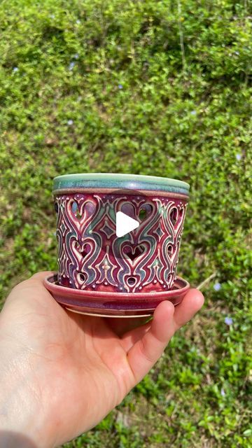 Ashley - Slip Trailed Ceramics on Instagram: "An orchid pot from start to finish!💕❤️😊  #ashenwrenceramics #ceramics #pottery #artistsofinstagram #shopsmall #satisfying #clay #designermaker #artprocess #wheelthrownceramics #pottersofinstagram #handmademarket #plantlovers #instapottery #studiopottery #artanddesign #functionalceramics #modernceramics #modernmaker #potteryaddict #lagunaclay #instapotter #visualvibes #ihavethisthingwithceramics #handcraftedgifts #sliptrailing #designinthedetails  #orchidlover #lovedesign #claycreations" Diy Orchid Pot, Clay Orchid Pots, Ceramic Orchid, Diy Orchids, Laguna Clay, Orchid Pots, Wheel Thrown Ceramics, Orchid Pot, Handmade Market