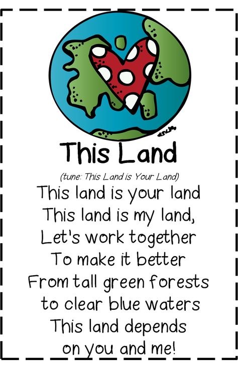 First Grade Wow: April 2015 Earth Day Poems, Earth Day Song, April Lesson Plans, April Preschool, Earth Activities, Circle Time Songs, Earth Week, Earth Day Projects, Kindergarten Songs