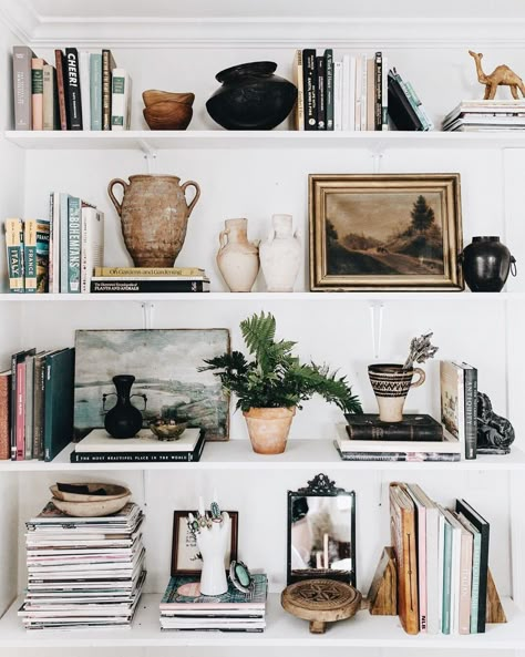 Decoration Inspiration, Shelf Styling, Boho Interior, Interior Inspo, My New Room, Home Fashion, Shelf Decor, Decoration Design, 인테리어 디자인