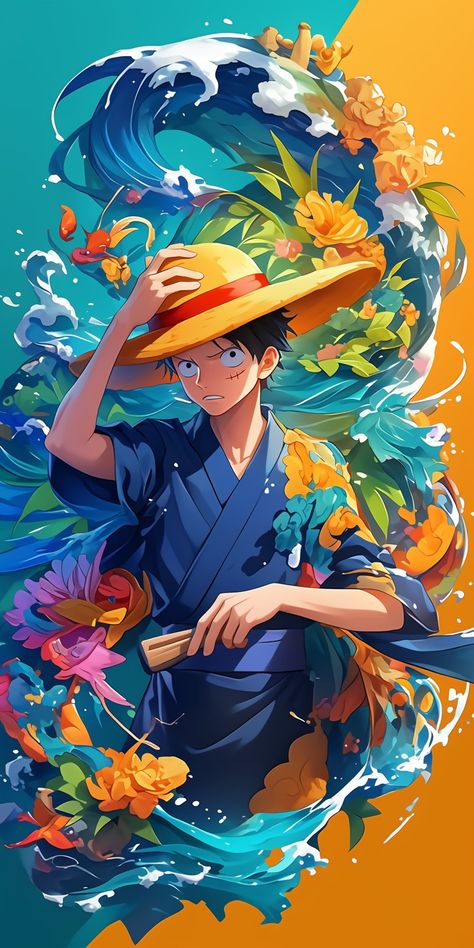 #manga #anime #comic #cartoonm #wallpaper #phonewallpaper #background #space #onepiece #luffy #monkeydluffy #mugiwara One Piece Luffy Wallpapers, Luffy Live Action, Anime Phone Wallpaper, Wallpaper Awesome, Luffy Pfp, One Piece Theme, Zoro Luffy, One Piece Logo, Male Anime Characters