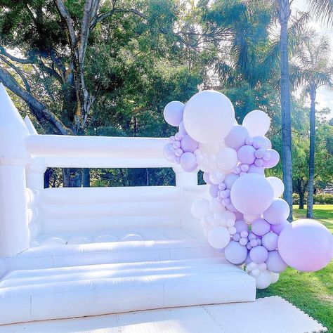 Looking lovely in lilac💜🤍 Bouncy Castle @littlepeoplepartyhire Venue @sunnybrae_estate 〰 For all queries and orders, please send us… | Instagram Bouncy Castle, 4th Birthday Parties, 4th Birthday, Lilac, Birthday Parties, Castle, Birthday Party, Birthday, Instagram