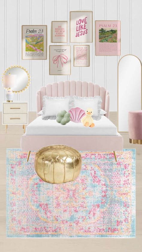 ✨This is what I want my room to look like!!🎀#mine#preppy#bedroom#pink Pink Preppy Room Ideas, Girls Preppy Bedroom, Preppy Beds, Preppy Girls Room, Preppy Teen Bedroom, Preppy Bed, Preppy Bedrooms, Preppy Aesthetic Room, Pink Headboard