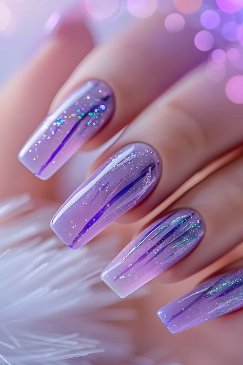 Shine with soft lavender glitter nails and stripes. Follow us for more stunning nail art ideas. Visit our blog on the bride’s ultimate guide to perfect wedding nails. Minimalist Nails | Nails Design Summer | Simple Summer Nails | Elegant Nails | Nails Easy | Elegant Touch Nails | Nails 2024 Summer | Nails Design With Rhinestones | Nails Elegant Classy | White Nails | Wedding Day Nails | Almond Nails | Nails Inspo 2024 | Nails Summer 2024 | Trendy Nails | Nails With Charms | Nails Design Lavender Glitter Nails, White Nails Wedding, Nails Elegant Classy, Classy White Nails, Nails With Stripes, Purple Wedding Nails, Nail Art Elegant, Charms Nails, Nails With Charms