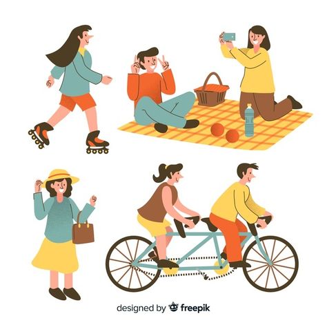 Vector People, Activities For Teens, Camping Activities, About People, Travel Illustration, Party Poster, Graphic Editing, 2d Animation, Flat Illustration