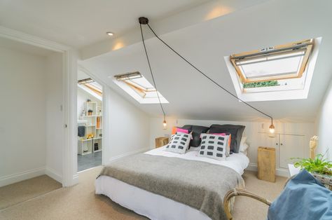 https://my.tepilo.com/property-for-sale/32416/seymour-road-london-n8/photos Velux Loft Conversion, Loft Rooms, Loft Conversion Bedroom, Loft Conversion Ideas, Attic Bedroom Designs, Loft Conversions, Attic Conversion, Loft Room, Attic Bedroom