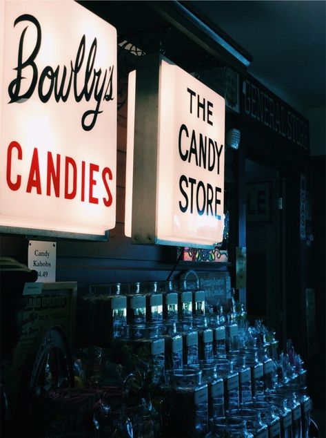 blue aesthetic vintage lightup signs candy Vintage Candy Aesthetic, Candy Store Aesthetic, Blue Aesthetic Vintage, Candy Aesthetic, Store Aesthetic, Candy Kabobs, Blue Candy, Vintage Candy, Character Inspo