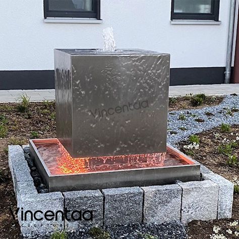 Garden Water Feature Stainless Steel Outdoor Waterfall Fountain - Buy Garden Water Fountain,Outdoor Waterfall Fountain,Stainless Steel Sculpture Product on Alibaba.com Outdoor Waterfall Fountain, Fountain Outdoor, Stainless Steel Sculpture, Water Fountain Design, Outdoor Waterfalls, Garden Water Fountains, Garden Water Feature, Landscaping Simple, Fountain Design