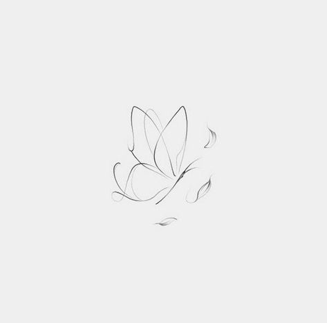 Mini Tattoo Butterfly, Ear Fine Line Tattoo, Anna Tattoo, Small Girly Tattoos, Small Pretty Tattoos, Petite Tattoos, Classy Tattoos, Line Art Tattoos, Discreet Tattoos