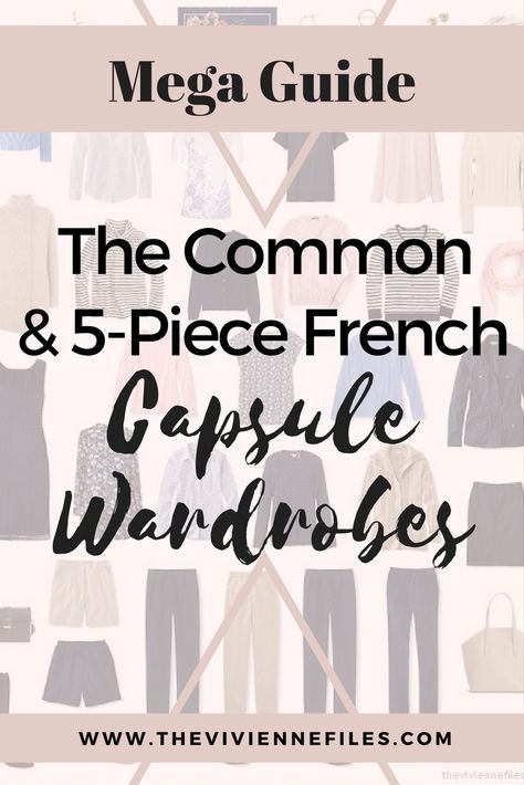 5 Piece French Wardrobe, Wardrobe From Scratch, The Vivienne Files, Vivienne Files, Capsule Wardrobe Basics, French Wardrobe, Core Wardrobe, Work Capsule, Build A Capsule Wardrobe