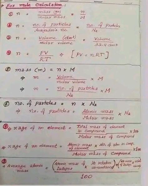 Mole calculation stoichiometry Mole Concept Formula Sheet, Mole Concept Formula Sheet Class 11, Mole Concept Formula, Mole Concept Chemistry Notes, Moles Chemistry, Mole Concept, Chemistry Study Guide, Nurse Study, Chemistry Basics