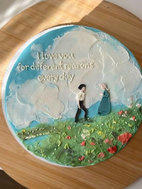 Studio Ghibli Party, Dinara Kasko, 하울의 움직이는 성, Random Shapes, Anime Cake, Funny Birthday Cakes, Castle Cake, Cute Baking, Creative Birthday Cakes