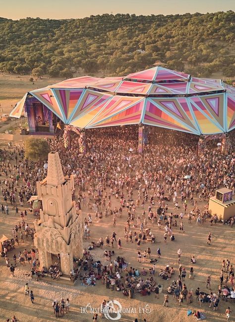 Festival Landscape, Trance Party, Boom Festival, Event Concept, Festival Stage, Desert Festival, University Architecture, Festival 2022, Festival 2023