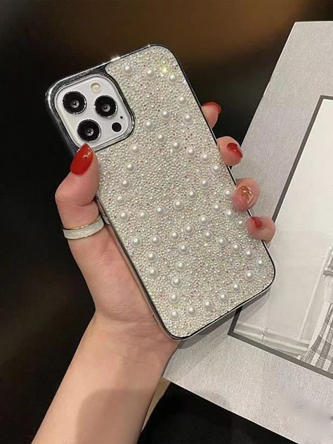 Wedding Phone Case, Pearl Phone Case, Plain Phone Cases, Decor Phone Case, Wedding Phone, Back Cover Design, Phone Case Diy Paint, Crystal Phone Case, Bride Dress Simple