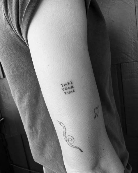 Relax Tattoo, Health Tattoo, Discreet Tattoos, Dainty Tattoos, Time Tattoos, Dope Tattoos, Simplistic Tattoos, Word Tattoos, Take Your Time