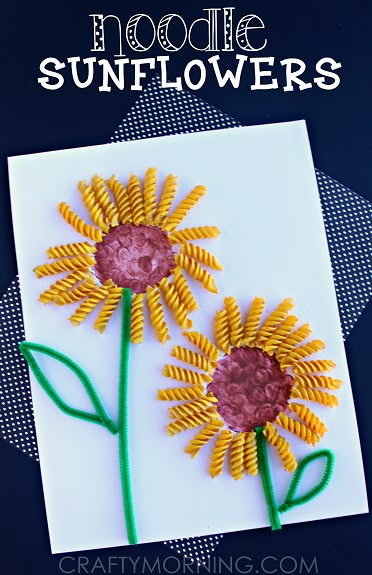 Påskeaktiviteter For Barn, Summer Art Projects, Sunflower Crafts, Rainy Day Crafts, Spring Crafts For Kids, Daycare Crafts, Toddler Art, Childrens Crafts, Preschool Art