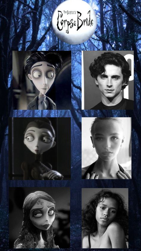 #Corpsebride #film #timburton #fancast #timotheechalamet #victor #lilyrosedepp #victoriaeverglot #taylorrussel #emilycorpsebride #dreamcast #fancast Emily Corpse Bride, Taylor R, Corpse Bride, Lily Rose Depp, Timothee Chalamet, Tim Burton, It Cast, Fan, Film