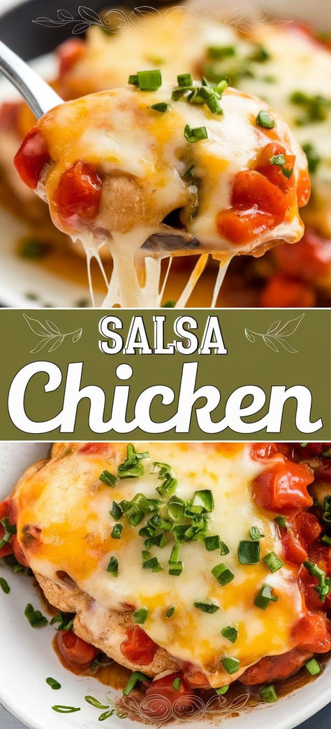 Salsa Chicken – Throw everything into the slow cooker for this effortless Salsa Chicken! Perfectly tender and packed with flavor, it’s ideal for burrito bowls, tacos, or served over rice. Mexican Salsa Chicken, Ideas For Chicken Breast, Chicken Salsa Recipe, Easy Salsa Chicken, Chicken And Salsa, Crockpot Salsa Chicken, Salsa Chicken Recipe, Salsa Chicken Crockpot, Chicken Salsa