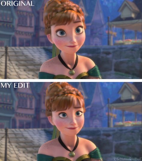 Artist took animated characters and gave them normal sized eyes instead of the over-sized ones.   What Would Your Favorite Animated Character Look Like With a "Normal" Face? Realistic Disney Princess, Disney Amor, Mavis Hotel Transylvania, Anna Und Elsa, Realistic Cartoons, Princess Face, Animation Disney, Disney Side, Hotel Transylvania