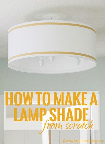 Lamp Shade Size Guide, Diy Lamp Shade From Scratch, Lamp Shade Diy, Make A Lampshade, Replacement Lamp Shades, Make A Lamp, Lampshade Makeover, Lamp Makeover, Diy Concrete Countertops