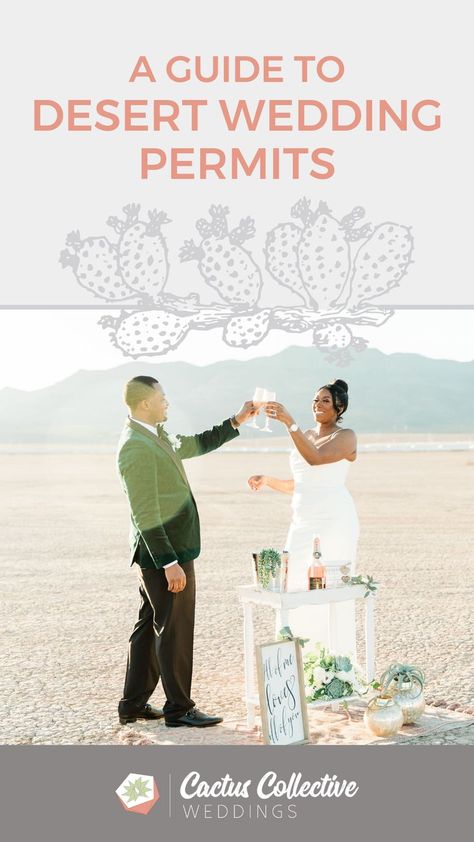 #cactuscollective How to get a wedding permit for your desert wedding: wedding planning & Las Vegas wedding tips on the blog. Cactus Collective, Las Vegas wedding planners Alternative Wedding Venue, Elopement Tips, Las Vegas Wedding Venue, Elopement Planning, Vegas Elopement, Wedding Help, Small Weddings, Las Vegas Elopement, Las Vegas Wedding