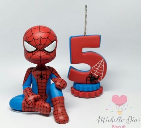 Spiderman Cake Topper Fondant, Spiderman Fondant Topper, Spiderman Topper, Superhero Cake Toppers, Spiderman Cake Topper, Spiderman Birthday Cake, Superhero Birthday Cake, Superhero Theme Party, Novelty Birthday Cakes