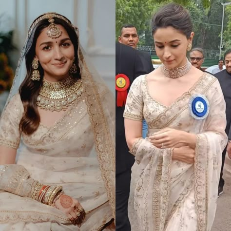 Alia Saree Look, Alia Lehenga, Alia Bhatt Wedding Looks, Alia Bhatt In Saree, Alia Saree, Alia Bhatt Lehenga, Sabyasachi Lehengas, Sabyasachi Saree, Sabyasachi Designer