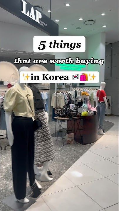 5 Things WORTH buying in KOREA 🛍️🇰🇷 What To Buy In Korea, Korean Clothing Brands, Korea Shopping, Seoul Travel, Korean Stuff, Build A Camper Van, Build A Camper, Sustainable Fabrics, 5 Things