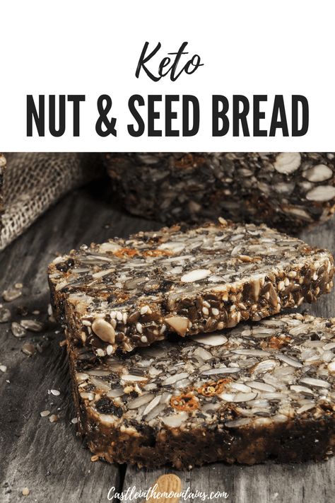 Nut And Seed Bread Recipe, Nut And Seed Bread, Seeded Bread Recipes, Nut Bread Recipe, Chewy Bread, Healthy Nuts, Seed Bread, Toasted Pumpkin Seeds, Nut Bread