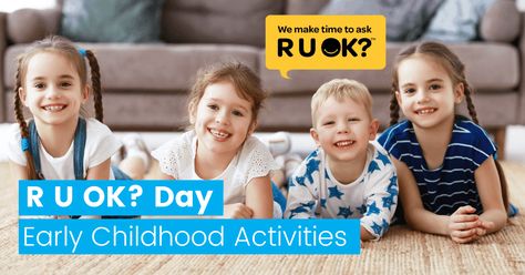 R U OK? Day Early Childhood Activities: https://anzuk.blog/r-u-ok-day-early-childhood-activities/ R U Okay Day Activities For Kids, R U Ok Day Activities For Kids, Are You Okay Day Activities For Kids, Free Team Building Activities, Activies For Kids, Primary School Activities, Women History Month Activities, Nursing Home Activities, Early Childhood Activities